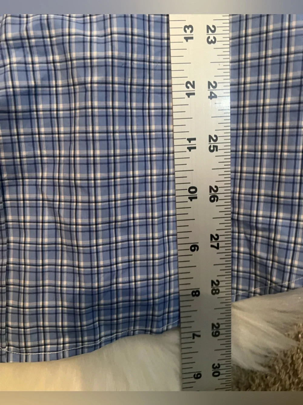 Ralph Lauren Blue Plaid Button-Down Shirt with Embroidered Pony size small - Picture 6 of 7